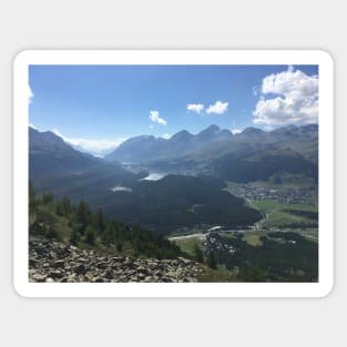 Swiss landscape in Engadin Sticker